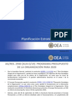 Planes de Avances Estratégicos OEA