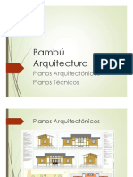 Planos de arquitectura en bambú