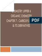 Chemistry Upper 6 Organic Chemistry Chapter 7: Carboxylic Acid & Its Derivatives