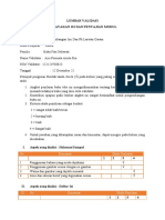 Lembar Validasi Modul