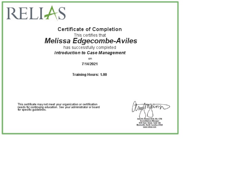 Case Management Certificate | PDF