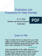 Milk Production and Processing For Halal Markets: Dr. M. Afzal Pakistan Agricultural Research Council Islamabad