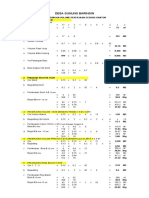 Calculating construction volumes for an office building in Gunung Baringin