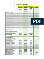 Grade 8 - Sunflower: Books Ctrl. Number Male Music & Arts Remarks P.E. & Health Remarks