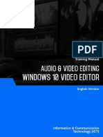Audio - Video Editing (Windows 10 Video Editor) en