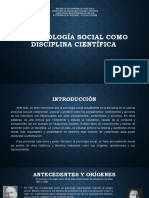 La Psicología Social Como Disciplina Científica