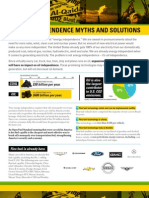 Energy Independence Myths and Solutions