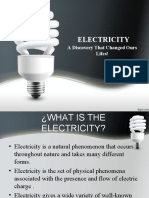 Electricity: A Discovery That Changed Ours Lifes!