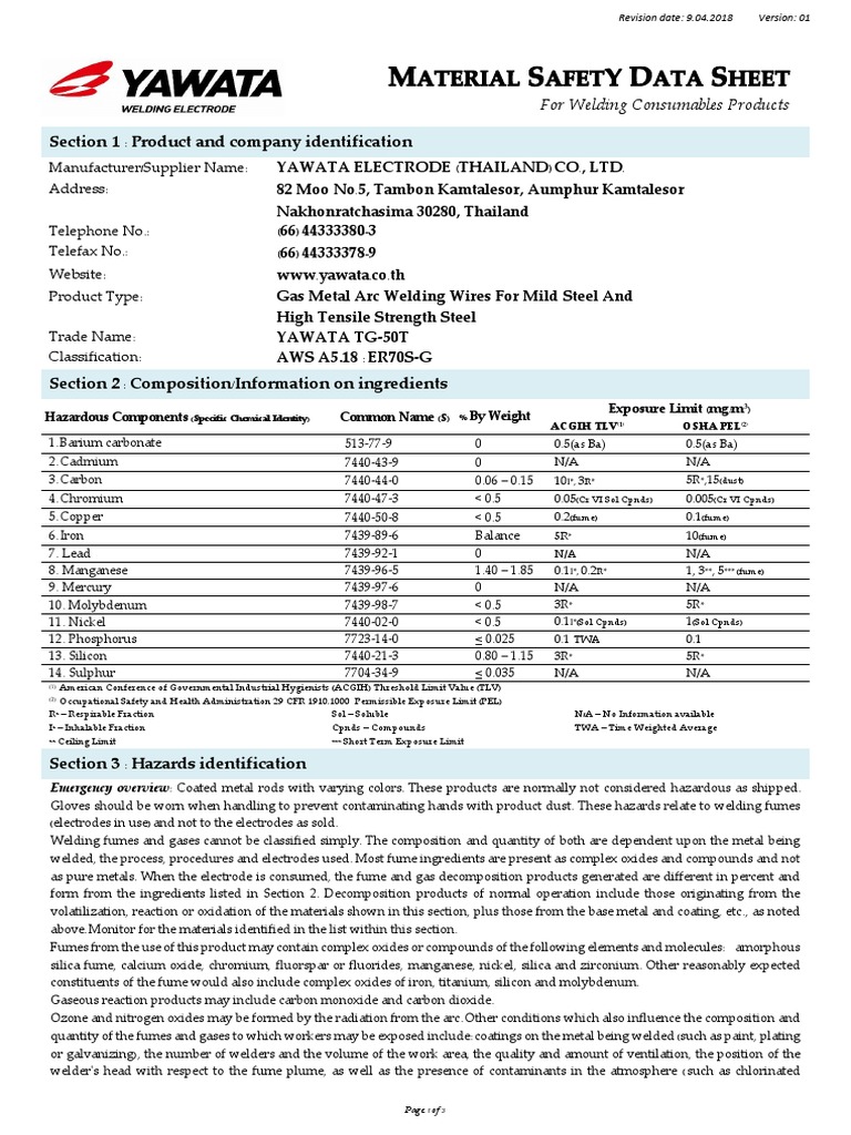 Gas Metal Arc Welding Wires | PDF | Construction | Welding