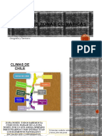 Chile y Sus Zonas Climáticas
