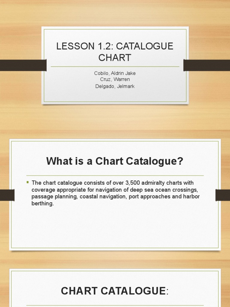 Understanding the Chart Catalogue | PDF | Navigation | Water Transport