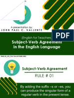 2 - Rules On Subject-Verb Agreement in English