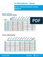 Horarios Villa Ballester Zarate