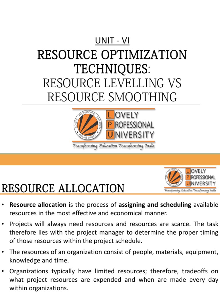 Resource Allocation | PDF | Resource | Mathematical Optimization