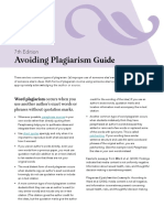 Avoiding Plagiarism Guide: 7th Edition