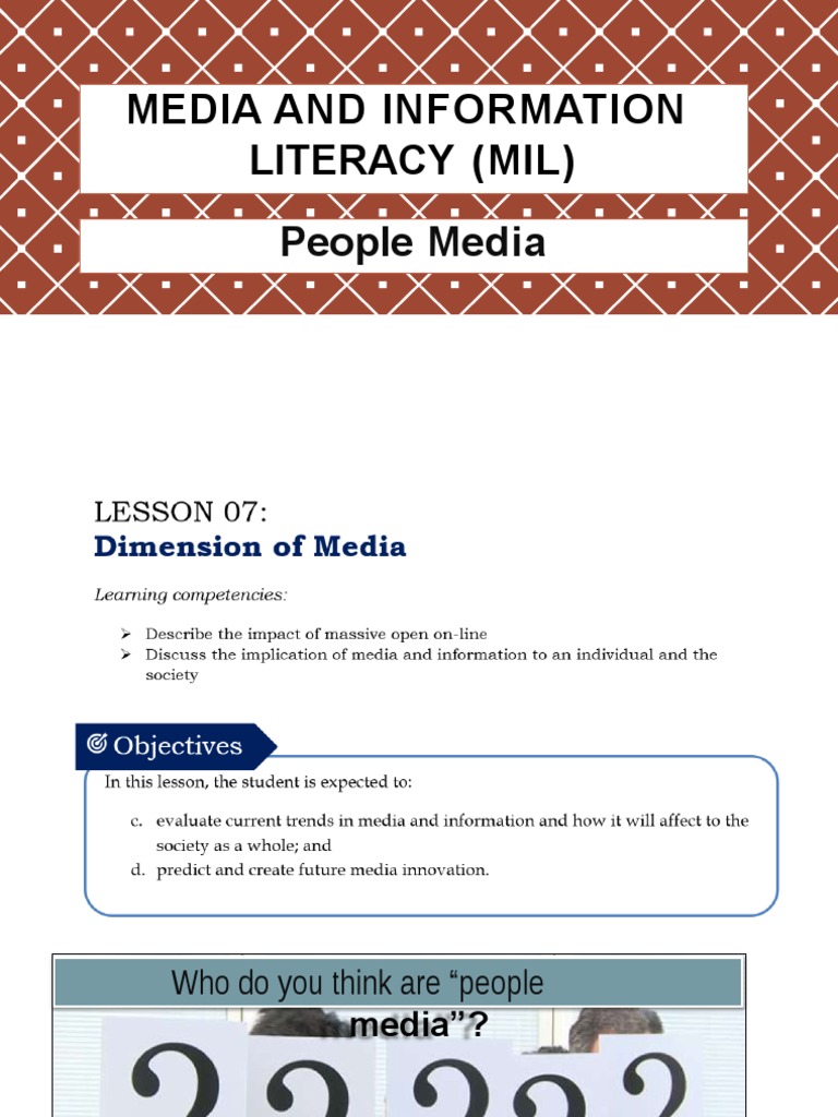 People as Media vs. People in Media | PDF | Mass Media | Hyperlink