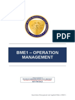 Operation Management Module 1