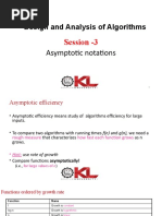 Design and Analysis of Algorithms: Session - 3