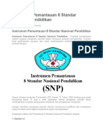 Instrumen Pemantauan 8 Standar Nasional Pendidikan