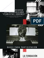 Primer Concurso Internacional "Pianistas Jovenes" Del 25 Al 28 de Noviembre de 2021 San Juan de Pasto Colombia Version Virtual