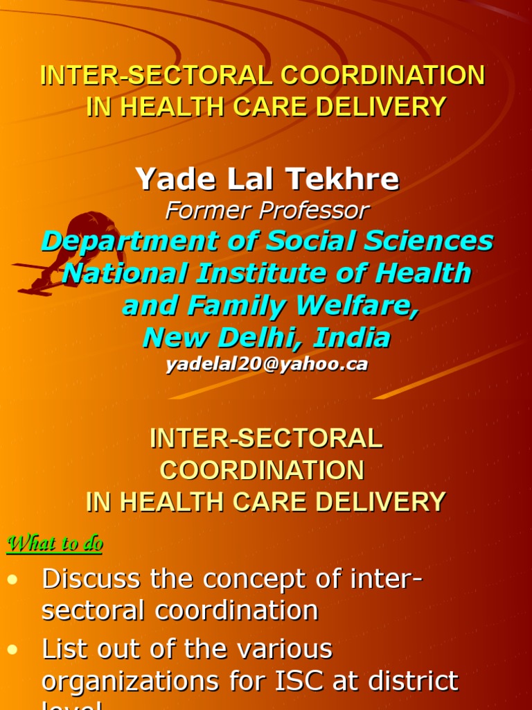 Intersectoral Coordination in Healthcare | PDF | Leadership | Health ...
