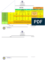 Borol 2nd Elem Class Schedule