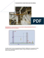 Simulacion y Validacion de Vigas para Izaje de Cargas