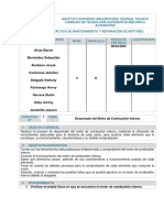 Informe Desarmado Del Motor de Combustión Interna - Byron Arias