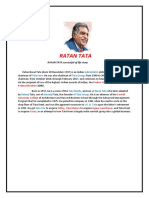 Ratan Tata Life Story