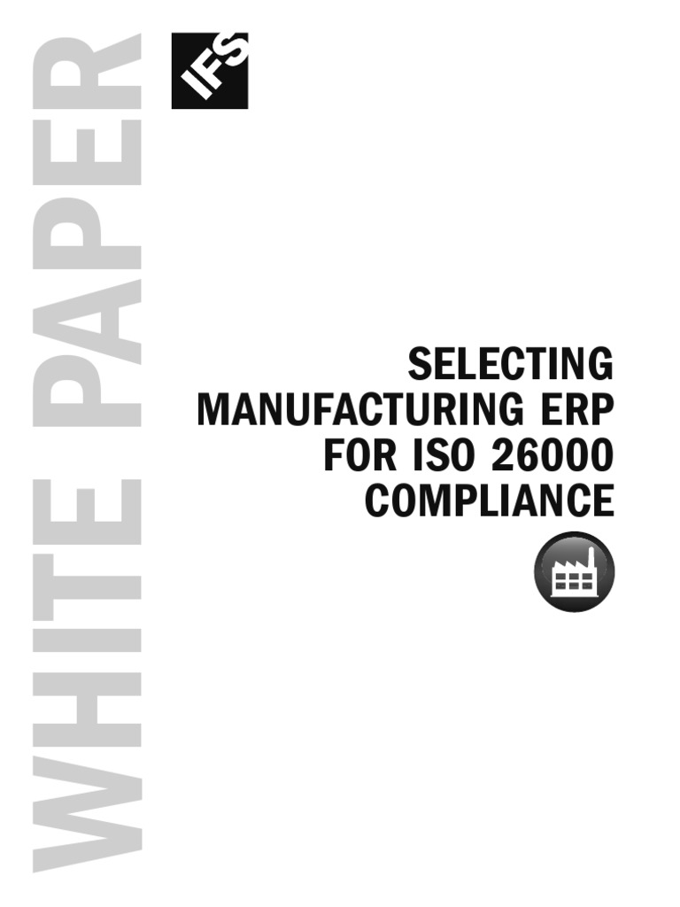 White Paper ISO 26000 | PDF | Enterprise Resource Planning | Employment