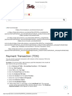 Payment Transaction (TDS) : Login Download Tallyprime