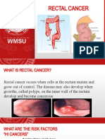 RECTAL CANCER: RISKS, SIGNS, TESTS, AND NURSING CARE