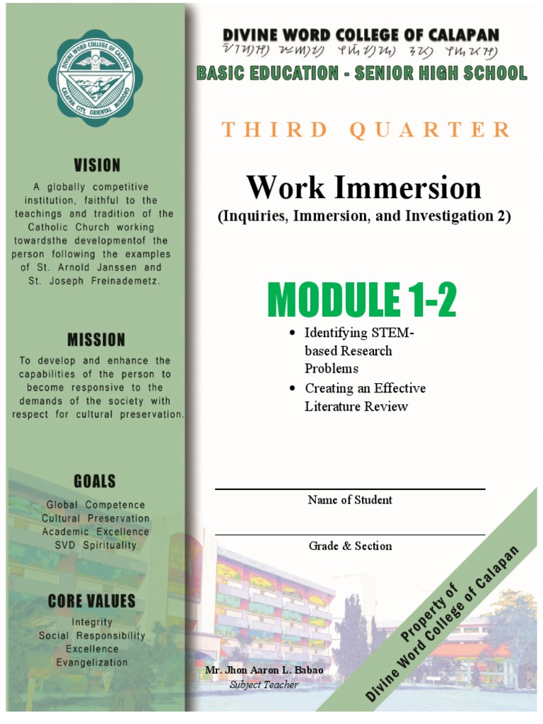 Module 12 Inquiries Investigation and Immersion 2 Download Free PDF Qualitative Research