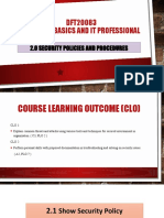 CHAPTER 2.1 - 2.2 - Security Policies - Procedures - SHORT SEM 2021