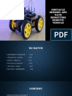 Obstacle Sensing and Path Rerouting Robotic Vehicle