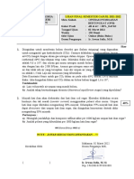 TEKNIK KIMIA UJIAN FINAL SEMESTER GANJIL 2021-2022