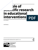 Role Scientific Research Educational Interventions