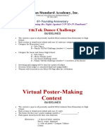 Virtual Poster-Making Contest: Tiktok Dance Challenge