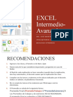 Excel Intermedio-Avanzado: Funciones, Fórmulas y Referencias