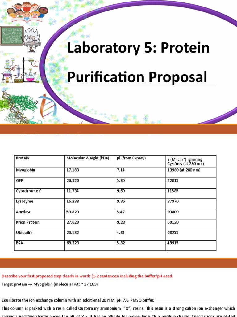 Myoglobin Protein Purification Steps | PDF | Protein Purification ...