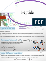 The peptide bond is nearly planar and trans