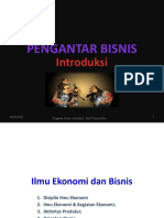 Introduksi - Ilmu Ekonomi Dan Bisnis-1