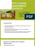 Supply CHAIN MANAGEMENT PepsiCo