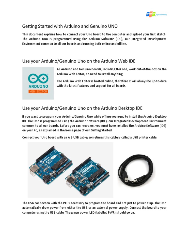 3a - Getting Started With Arduino and Genuino UNO | Download Free PDF ...