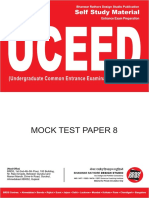 Uceed Mock Test Papers - 8