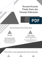 Besaran-Besaran Fluida Statis Dan Tekanan Hidrostatis - Kelompok 1 - Sudah Revisi