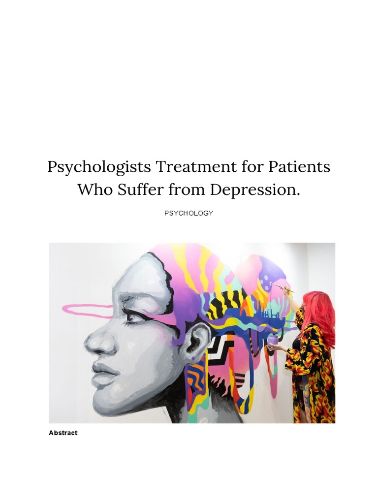 Psychologist Treatments for Depression | PDF | Major Depressive ...