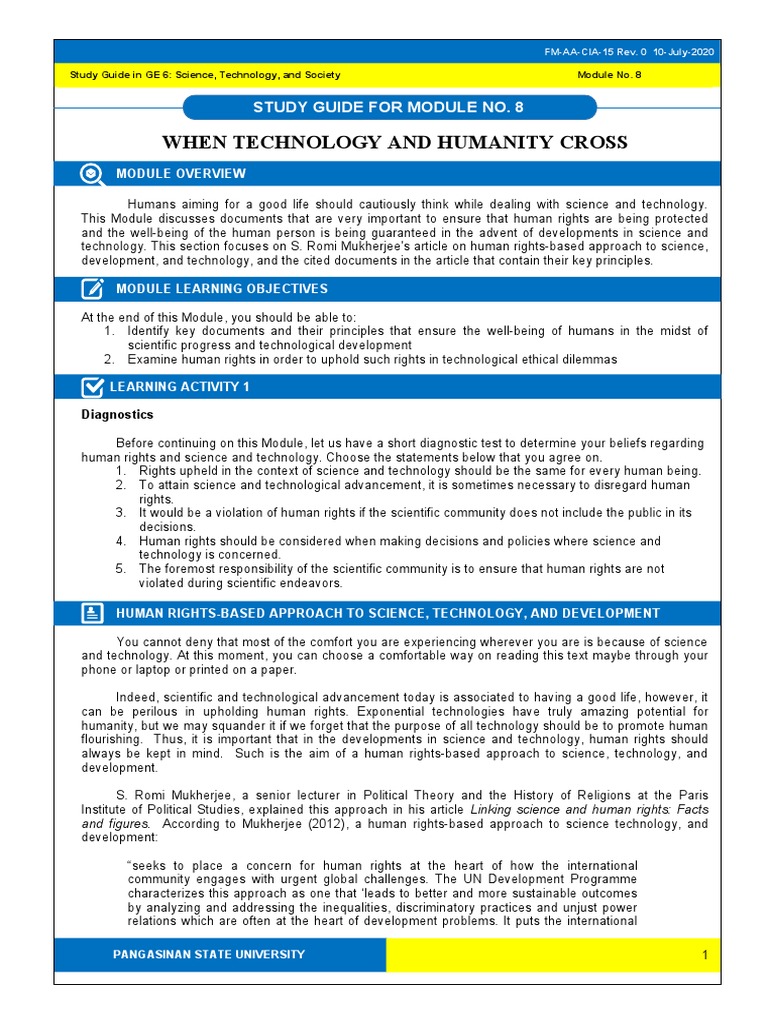 Institute for Technology and Humanity: Ensuring technology