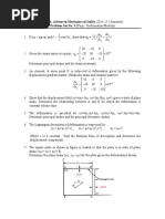 Advanced Solid Mechanics - Problem 2