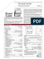 TAC Xenta 451/452: Analog Input and Output Module 4 Sep 2002